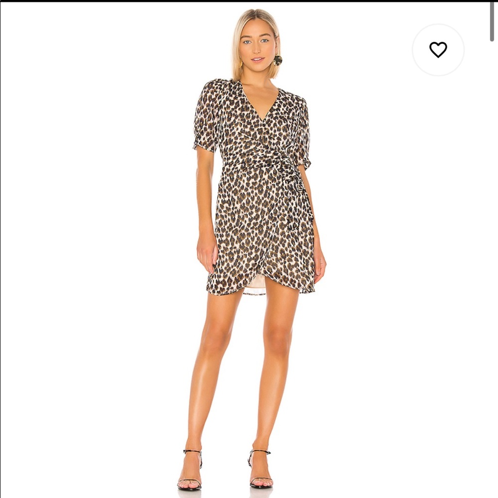 Cheetah wrap dress